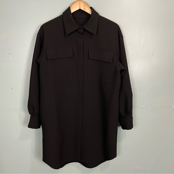 Namelazz Button Up Coat Black One Size‎ MISSING BELT - Picture 1 of 7